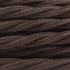 Seta MARRONE - Trecciato