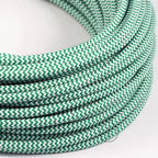 Seta ZIG ZAG verde - Tondo
