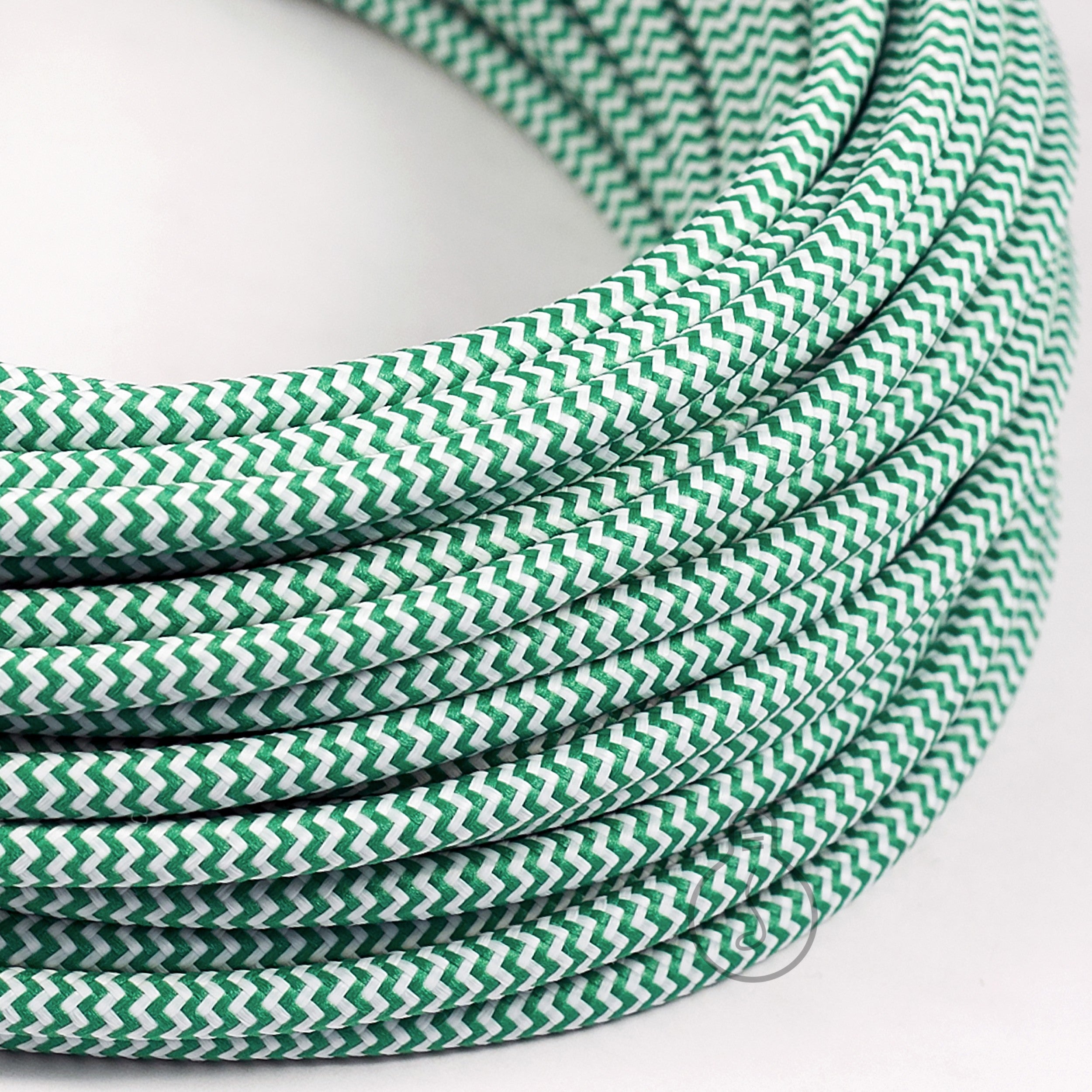 Seta ZIG ZAG verde - Tondo