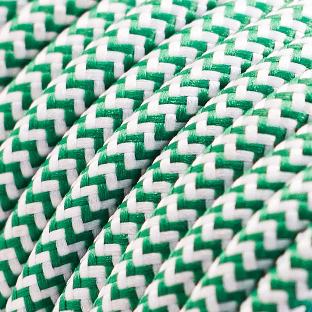 Seta ZIG ZAG verde - Tondo
