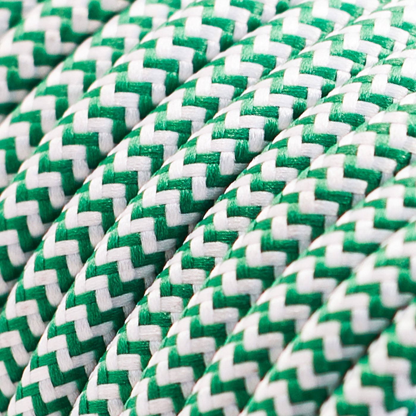 Seta ZIG ZAG verde - Tondo