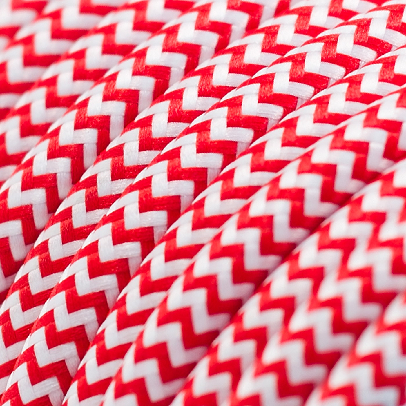 Seta ZIG ZAG rosso - Tondo