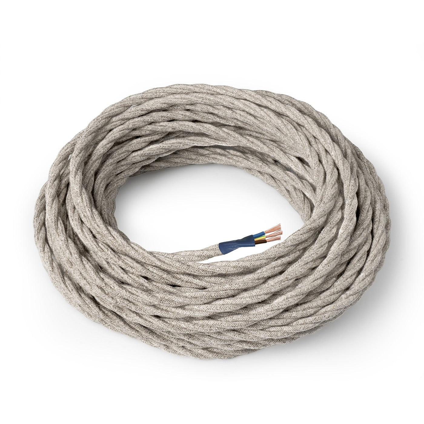 Lino BEIGE - Trecciato